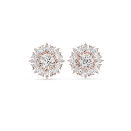 EclipsePetal Radiant Sphere • Photon Crown Halo • Solar Marquise Crystal Blossom Emitters