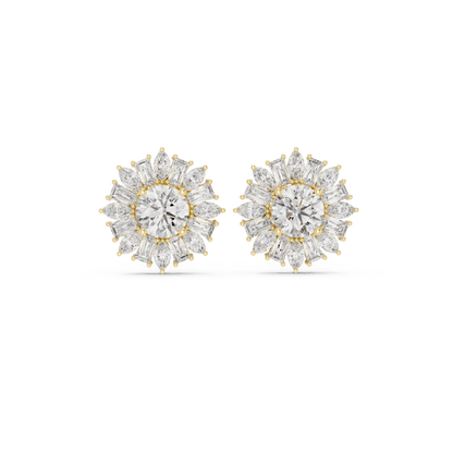 EclipsePetal Radiant Sphere • Photon Crown Halo • Solar Marquise Crystal Blossom Emitters