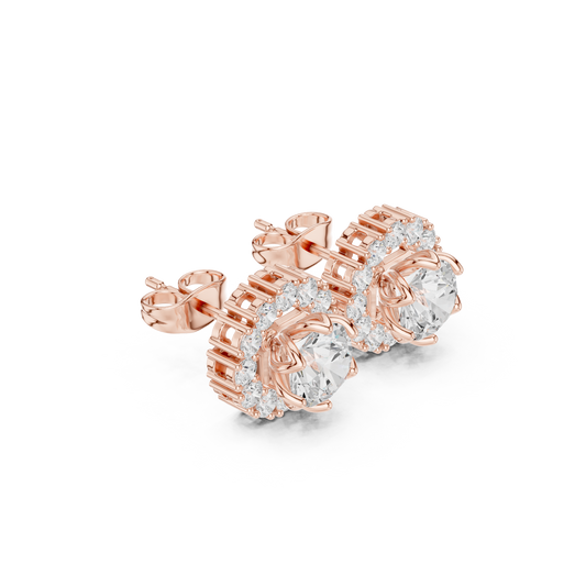 Celestigraph Quantum Halo Flux–Borne Radiant Nexus Studs — Gift For Her  Engagement And Anniversary