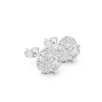 Celestigraph Quantum Halo Flux–Borne Radiant Nexus Studs — Gift For Her  Engagement And Anniversary