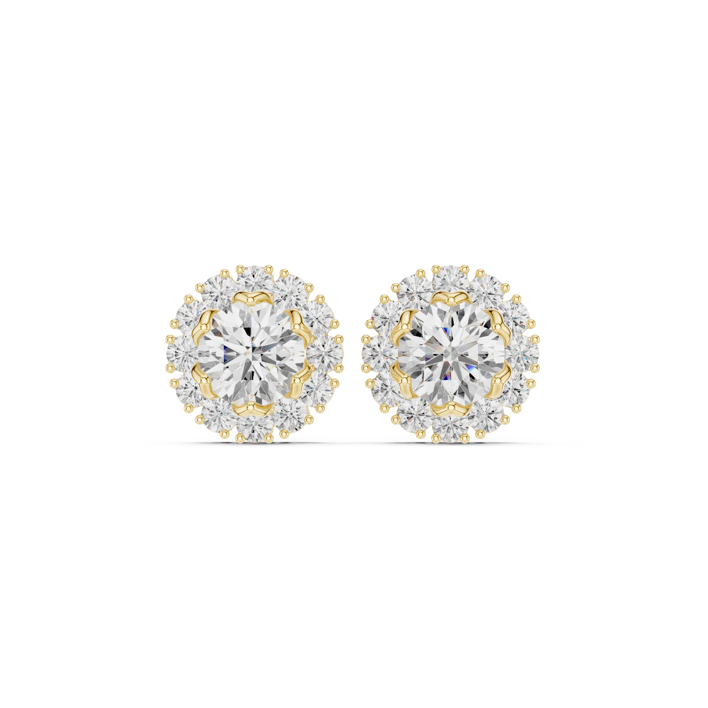 Celestigraph Quantum Halo Flux–Borne Radiant Nexus Studs — Gift For Her  Engagement And Anniversary