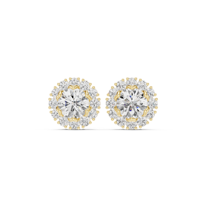 Celestigraph Quantum Halo Flux–Borne Radiant Nexus Studs — Gift For Her  Engagement And Anniversary