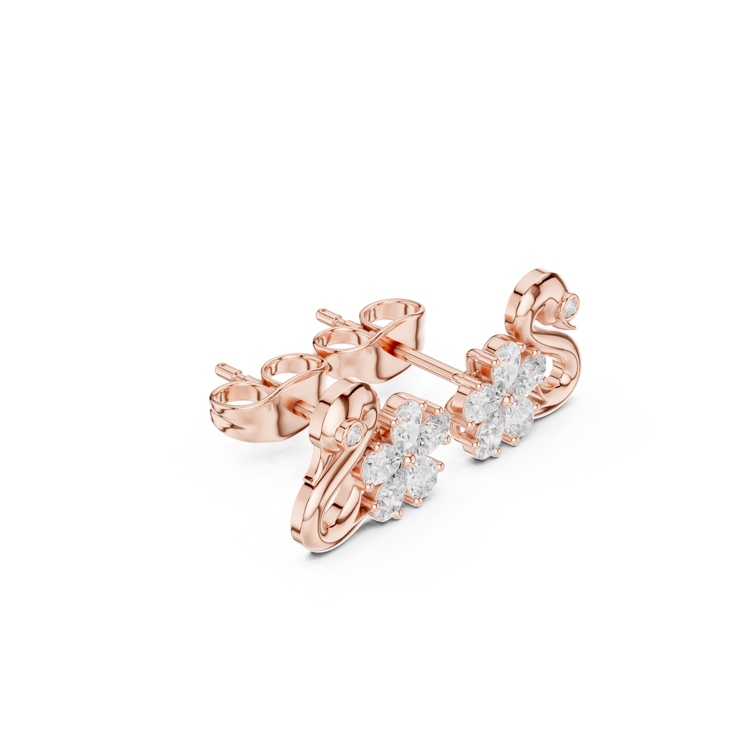 Initial Bloom Spark Elegance | Petal-Carved Luxe Symbols | Dazzling Script Forms Crafted Gracefully