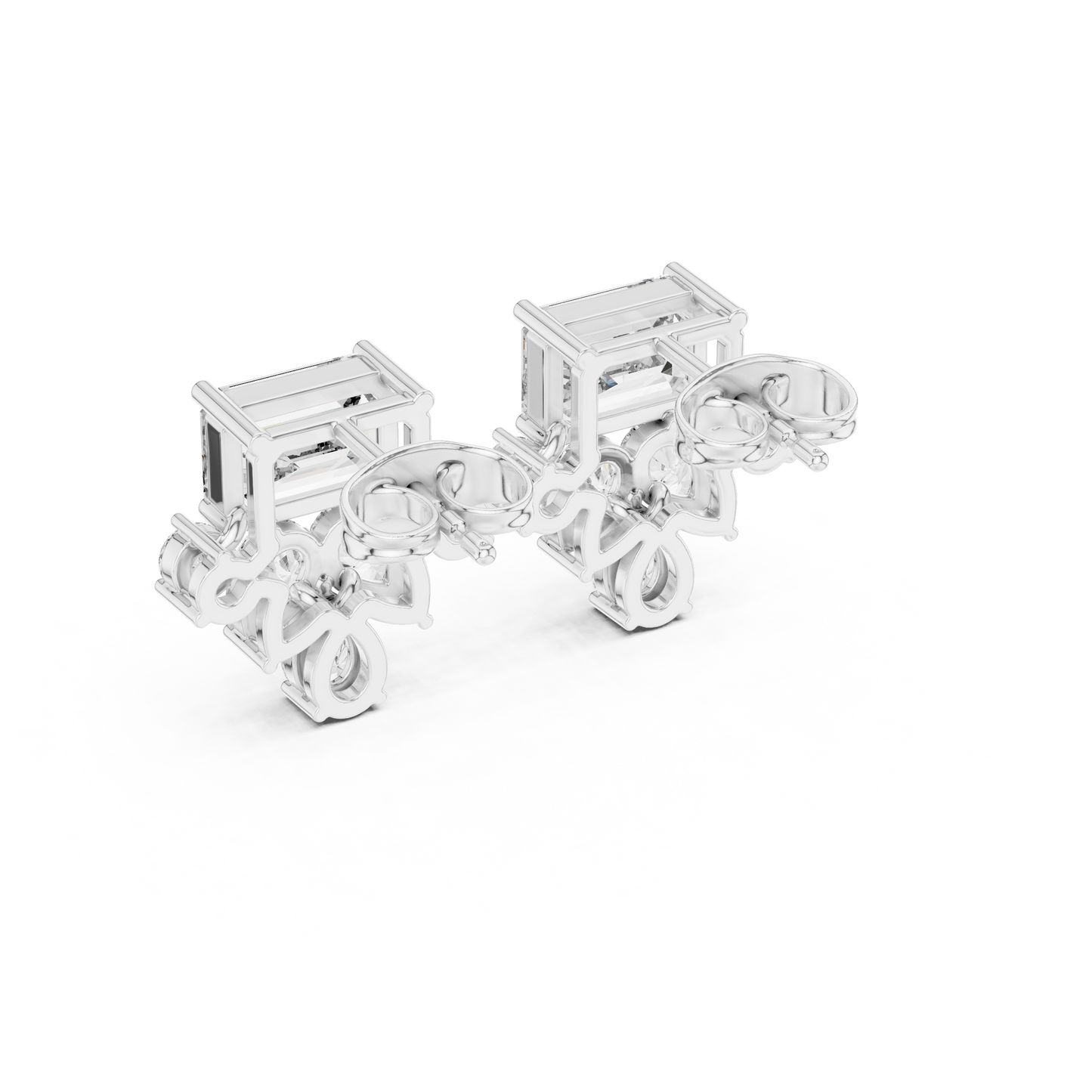 Monarch Emerald Cluster Studs • Heirloom Floral Diamonds • Refined Boutique Luxury • Iconic Glamour Edition