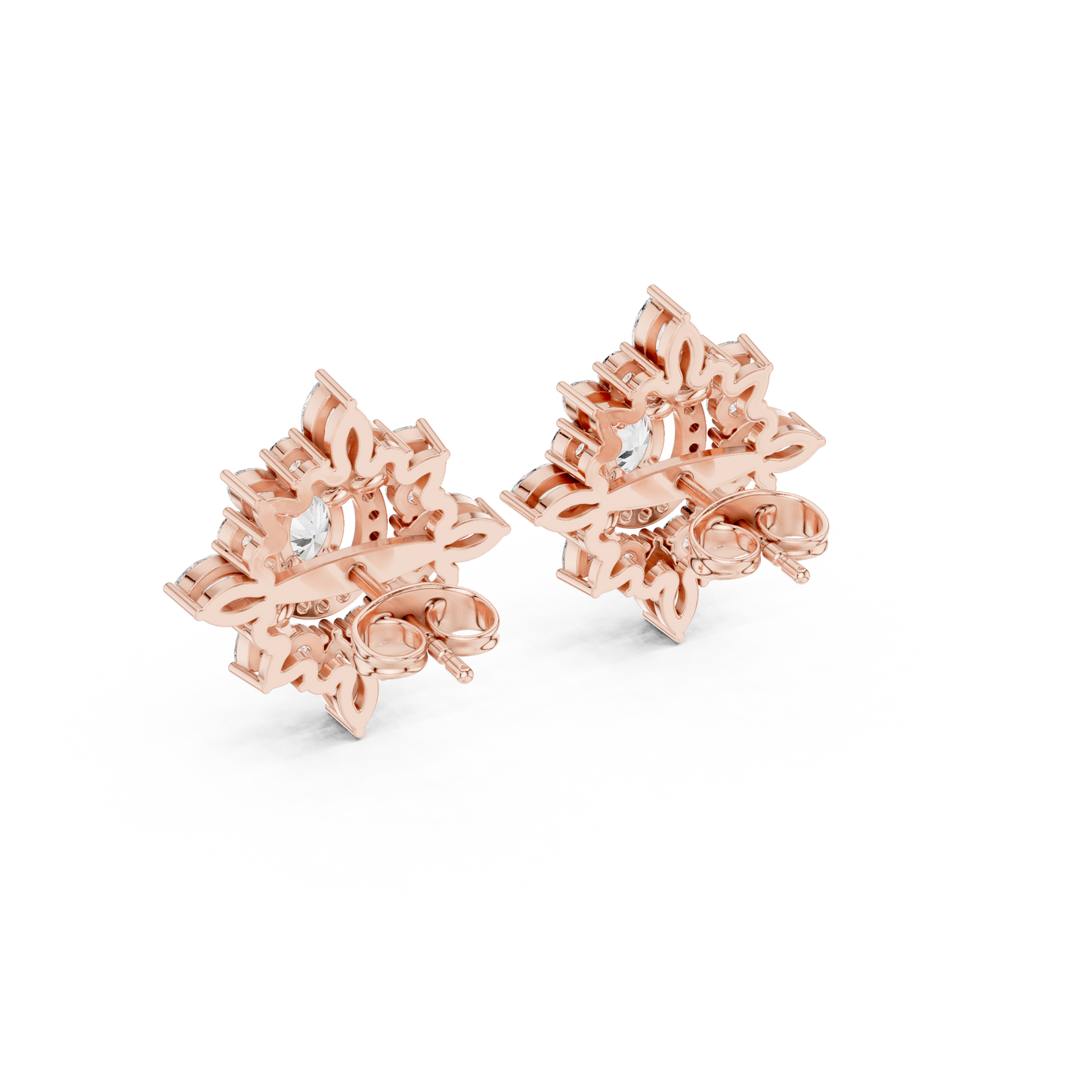 Hyperion Marquise Halo Earrings • Stellar Oval Radiance Studs • Handmade Fine Jewelry Gift