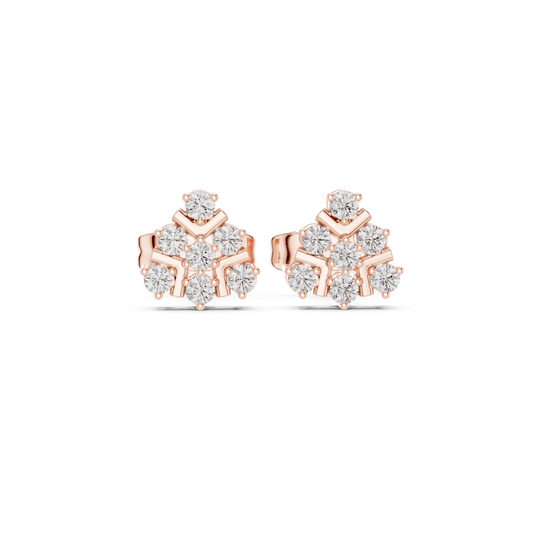 Quiet Wealth Diamond Stud Earrings | Modern Heirloom Jewelry | Discrete Luxury Diamond Stud Earrings | Elite Design Language