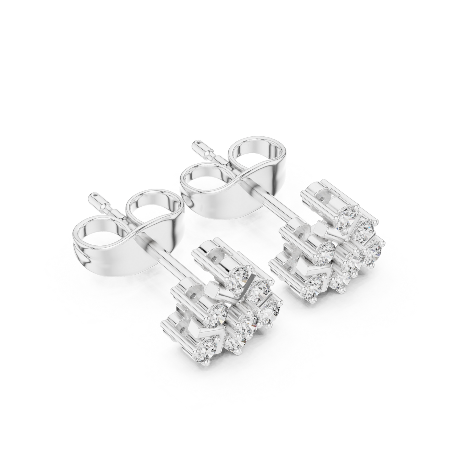 Quiet Wealth Diamond Stud Earrings | Modern Heirloom Jewelry | Discrete Luxury Diamond Stud Earrings | Elite Design Language