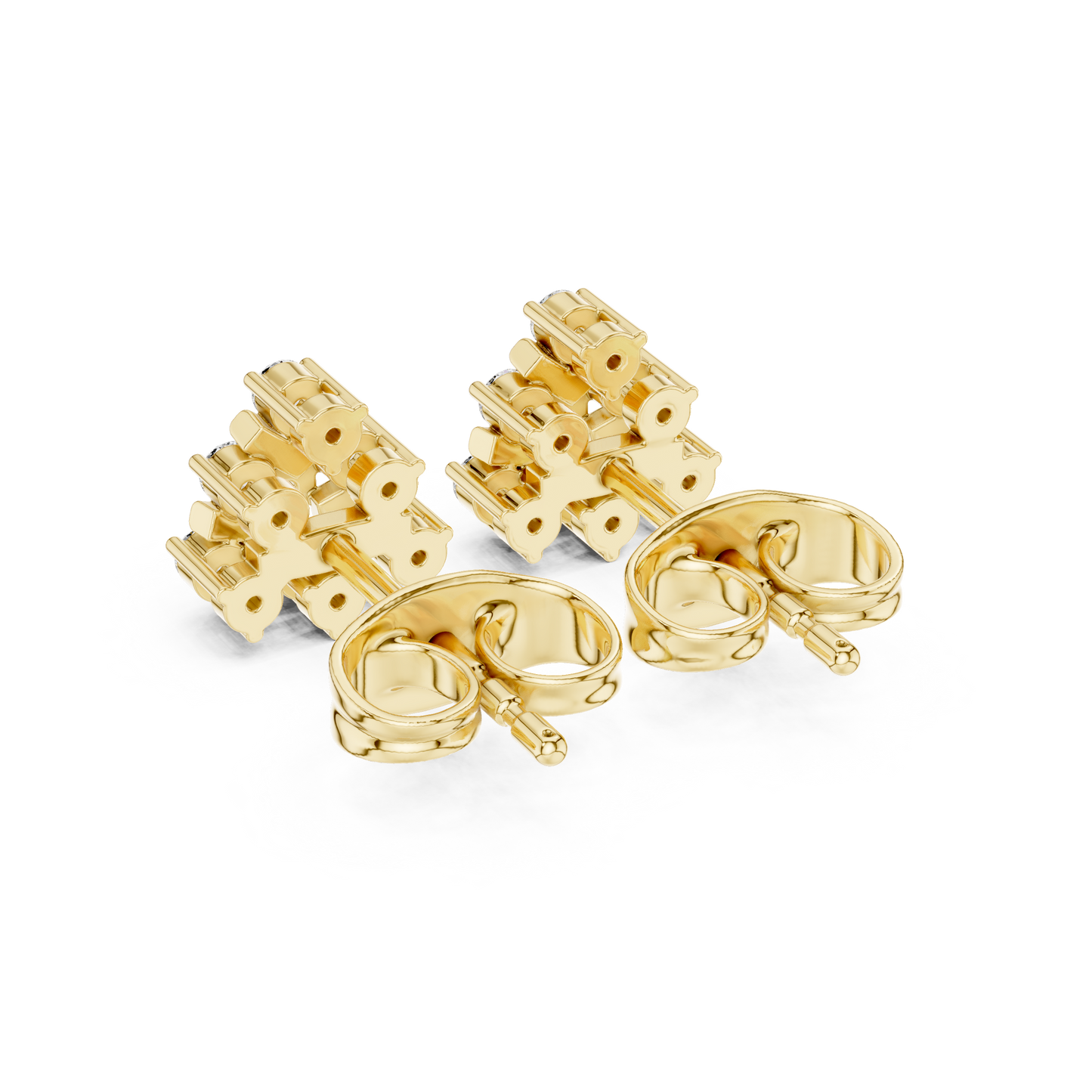 Quiet Wealth Diamond Stud Earrings | Modern Heirloom Jewelry | Discrete Luxury Diamond Stud Earrings | Elite Design Language