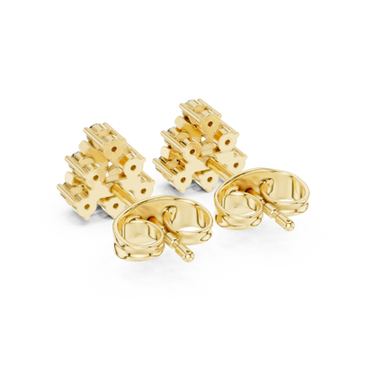 Quiet Wealth Diamond Stud Earrings | Modern Heirloom Jewelry | Discrete Luxury Diamond Stud Earrings | Elite Design Language