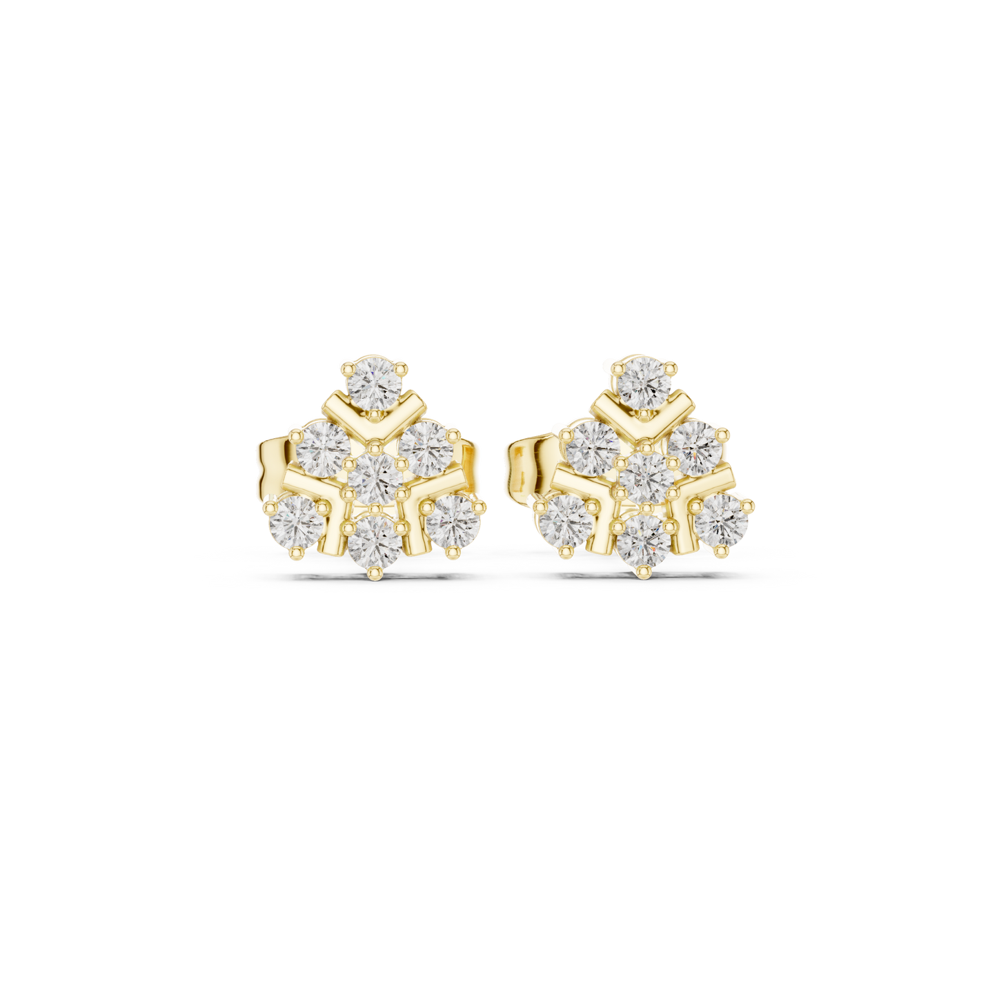 Quiet Wealth Diamond Stud Earrings | Modern Heirloom Jewelry | Discrete Luxury Diamond Stud Earrings | Elite Design Language