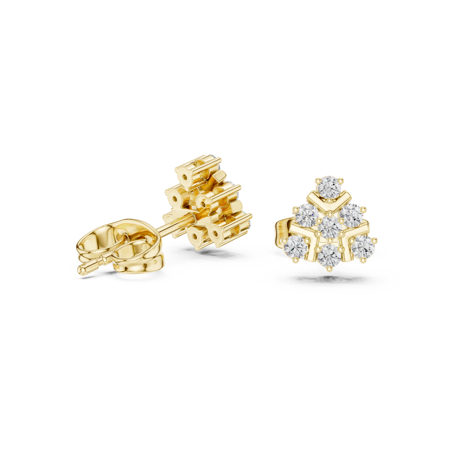 Quiet Wealth Diamond Stud Earrings | Modern Heirloom Jewelry | Discrete Luxury Diamond Stud Earrings | Elite Design Language