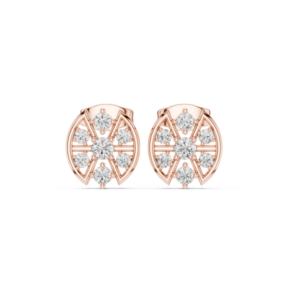 Palace Collection Diamond Stud Earrings – Regal Sparkle - Solitaire Illusion Diamond Stud Earrings – Ultra Luxe Shine