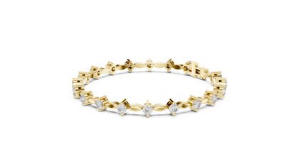 Prestige Gold Diamond Bracelet • Rare Sculpted Link Design • Collectors Edition • Trendy Bridal Jewelry