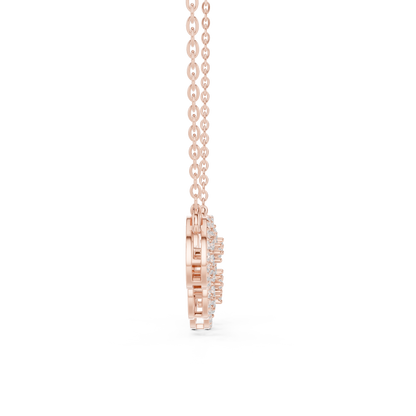 Statement Diamond Mangal Sutra | Five Round Halos | Luxury Bridal Daily Wear Necklace