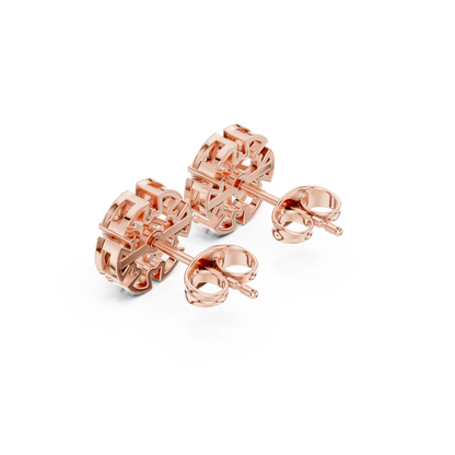 Ultra-Premium Diamond Flower Stud Earrings – Signature Design - Designer Diamond Flower Stud Earrings – Exclusive Look