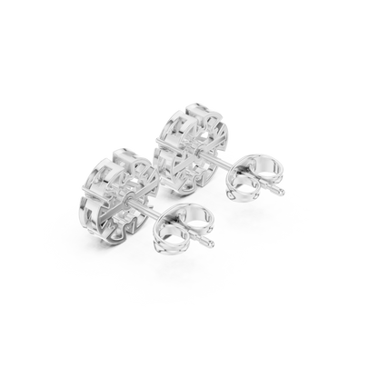Ultra-Premium Diamond Flower Stud Earrings – Signature Design - Designer Diamond Flower Stud Earrings – Exclusive Look