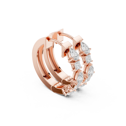 Celebrity Style Diamond Hoop Earrings | Red Carpet Jewelry | Flagship Diamond Hoop Earrings – Signature High Jewelry