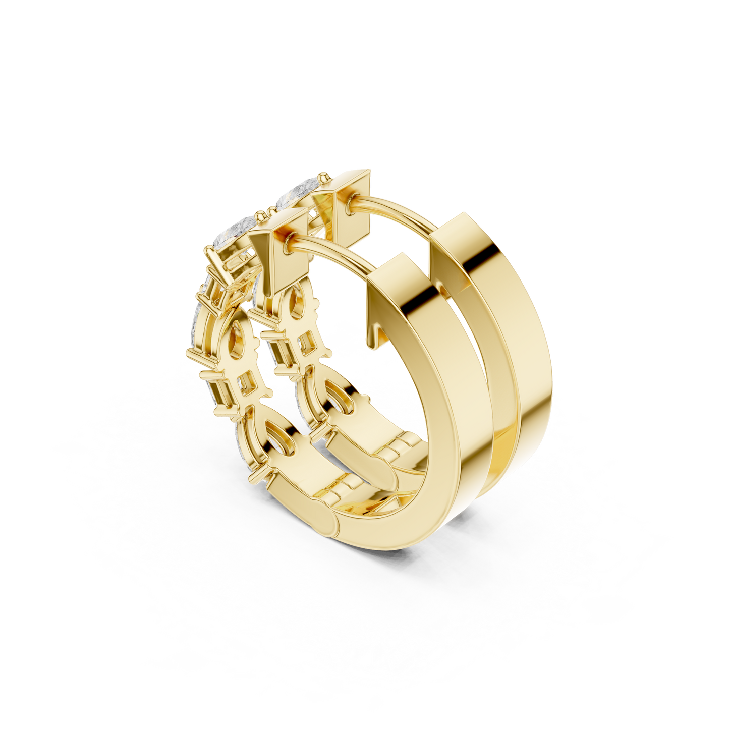 Celebrity Style Diamond Hoop Earrings | Red Carpet Jewelry | Flagship Diamond Hoop Earrings – Signature High Jewelry