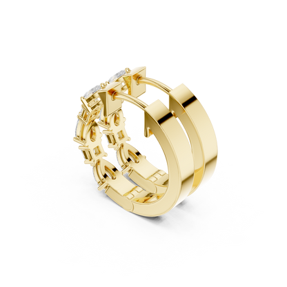 Celebrity Style Diamond Hoop Earrings | Red Carpet Jewelry | Flagship Diamond Hoop Earrings – Signature High Jewelry