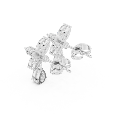 Discreet Luxury Marquise Diamond Drop Earrings - Soft-Spoken Luxury Floral Diamond Creation - Gossamer Butterfly Diamond Drop Creation