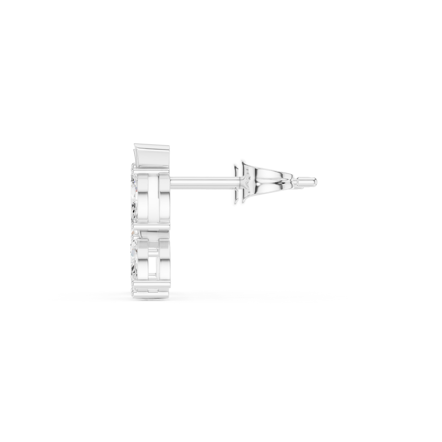 Editorial-Worthy Leaf Diamond Earrings | Runway Fine Jewelry | Fine Leaf Diamond Stud Earrings | Premium Gold & Diamond Jewelry