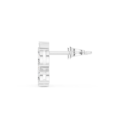 Editorial-Worthy Leaf Diamond Earrings | Runway Fine Jewelry | Fine Leaf Diamond Stud Earrings | Premium Gold & Diamond Jewelry