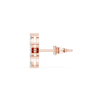 Inherited Luxury Floral Diamond Stud Earrings - Unspoken Opulence Marquise Diamond Cluster Studs - Moonlight Wealth Marquise Diamond Butterfly Studs