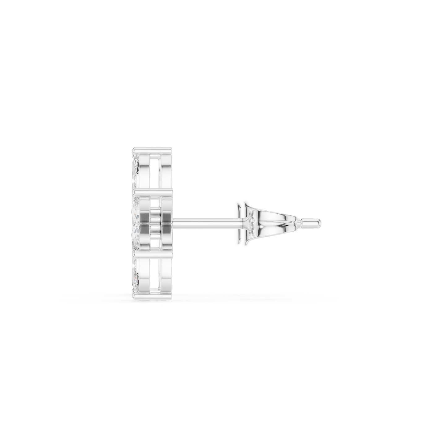 Inherited Luxury Floral Diamond Stud Earrings - Unspoken Opulence Marquise Diamond Cluster Studs - Moonlight Wealth Marquise Diamond Butterfly Studs
