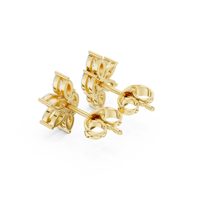 Inherited Luxury Floral Diamond Stud Earrings - Unspoken Opulence Marquise Diamond Cluster Studs - Moonlight Wealth Marquise Diamond Butterfly Studs