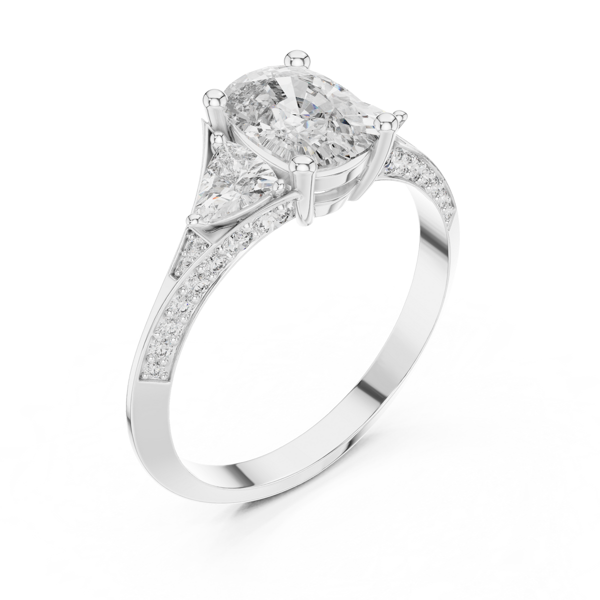 A luxurious aesthetic shot of the cushion cut lab diamond ring rest comfortably inside a velvet emerald green gift box, perfect for showcasing how this exquisite piece arrives ready for engagement proposals and special anniversary gifts.

