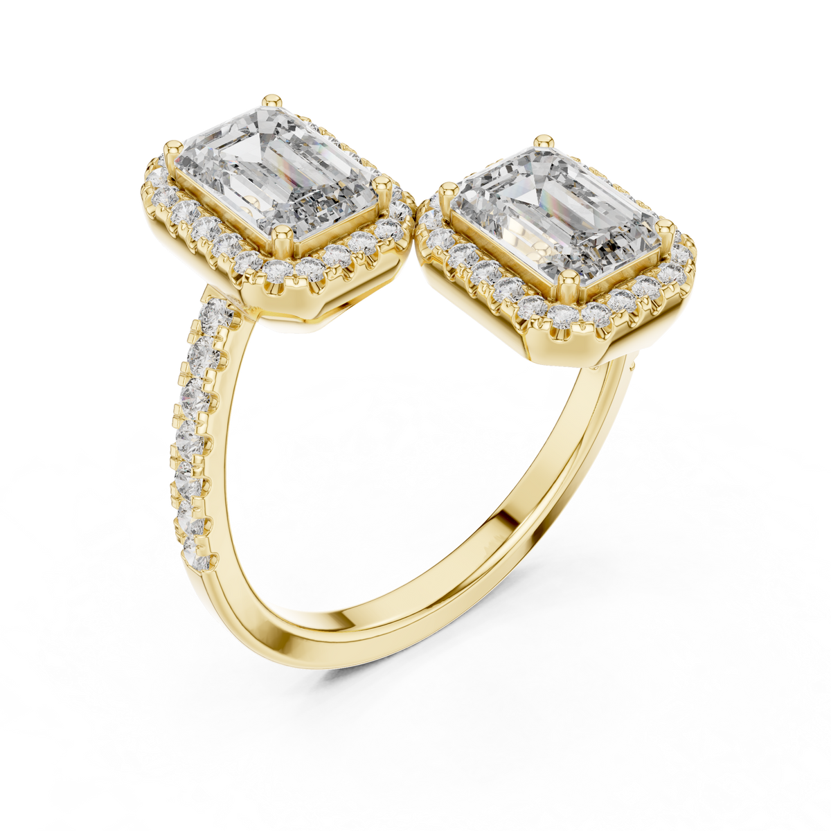 Angle 10 Workshop Craftsmanship Detail capturing the precision craftsmanship, smooth collet joinery, and flawless stone setting executed by master artisans for HB Prestige Jewels custom jewelry collection.

