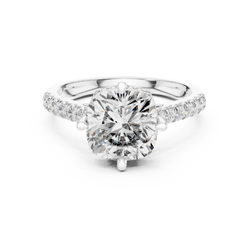 Angle 5 Under Gallery and Hallmark View featuring smooth interior band with custom laser engraving space and 14k gold hallmark stamp detailing high craftsmanship of hb prestige jewels

