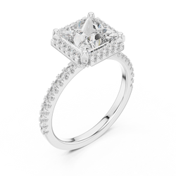 Beautiful Sunlight Reflection On Princess Cut Lab Grown Diamond Engagement Ring Highlighting Fire And Brilliance For Pinterest Aesthetic

