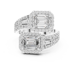 Bottom shank and hallmark view of 14K Gold Lab Diamond Ring showing smooth polished finish, 14K gold metal stamp, and intricate under gallery basket construction engineered for maximum comfort and durability during daily wear.