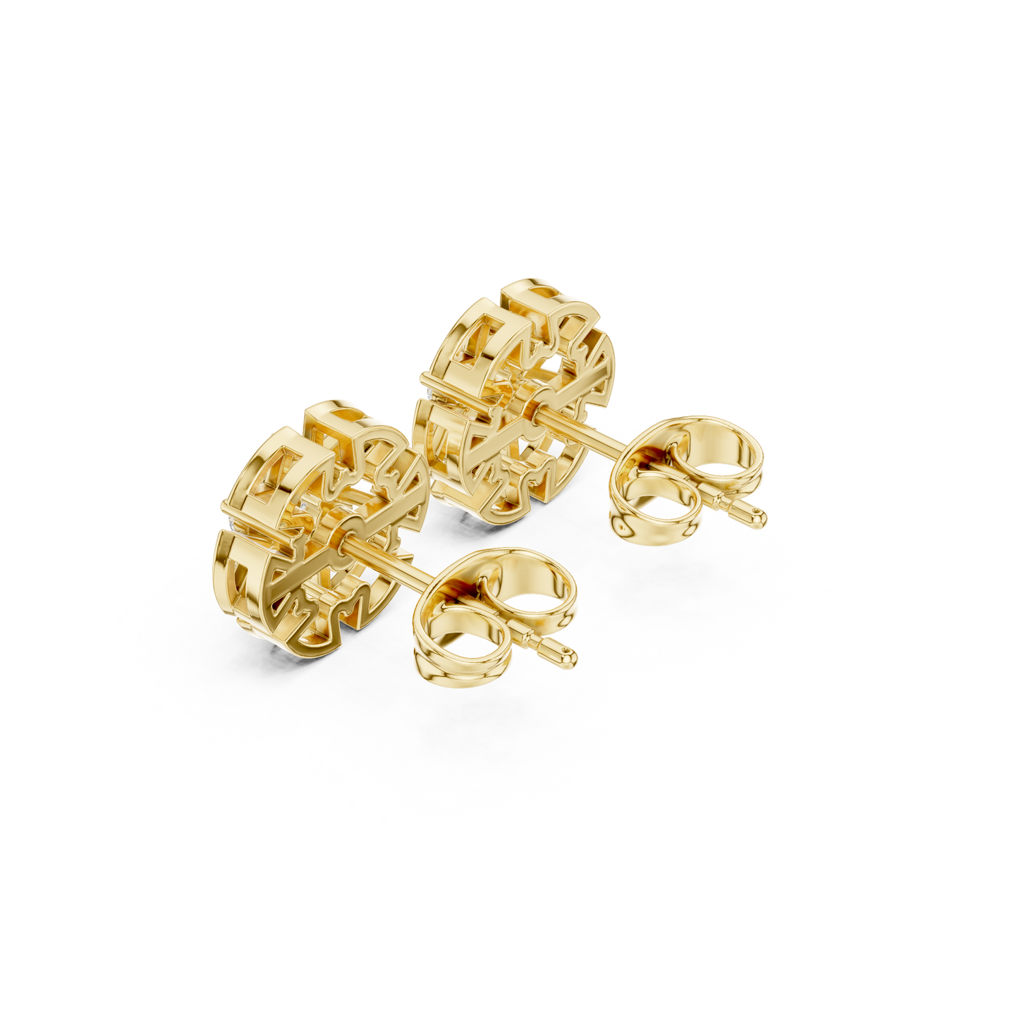 Brilliant Round Cut Lab Grown Diamond Earrings In 14K Gold Ideal For Birthday Gift Or Special Occasion Jewelry