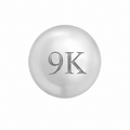 9K WHITE  GOLD