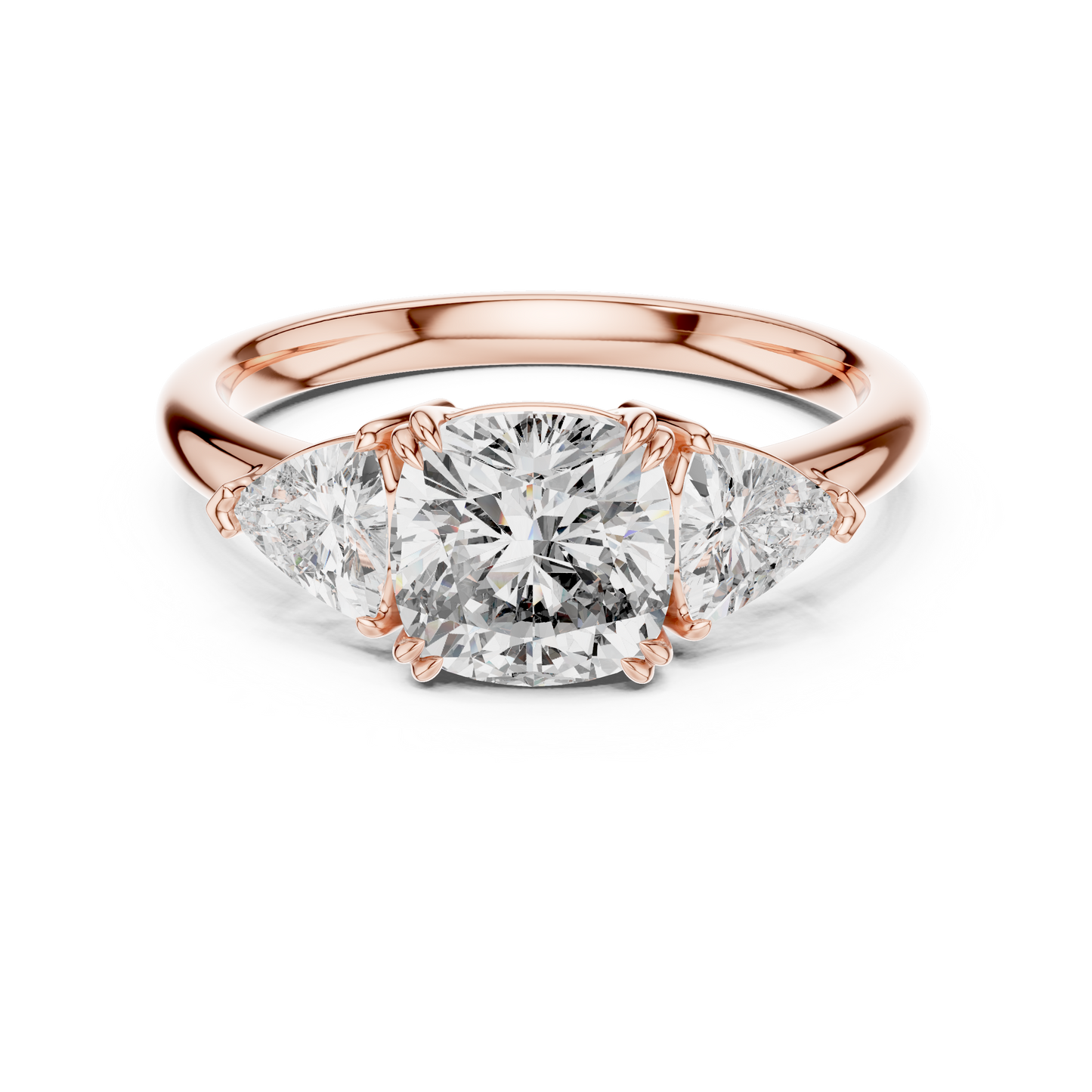 Maison Crafted Diamond Ring | Cushion Three Stone | An Icon Of Everlasting Desire