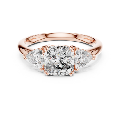 Maison Crafted Diamond Ring | Cushion Three Stone | An Icon Of Everlasting Desire