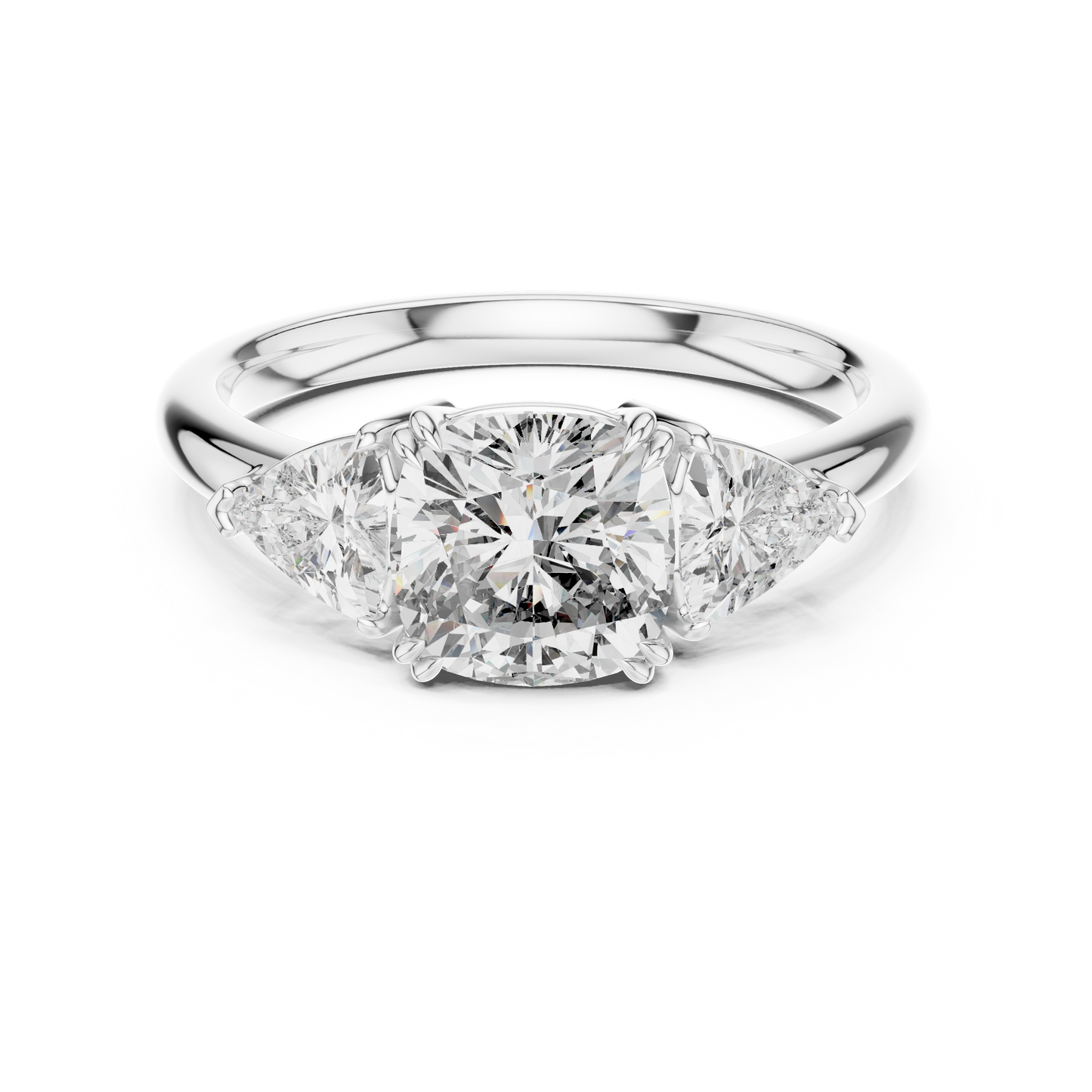 Maison Crafted Diamond Ring | Cushion Three Stone | An Icon Of Everlasting Desire