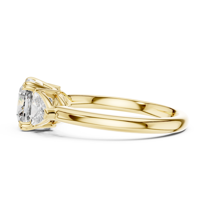 Maison Crafted Diamond Ring | Cushion Three Stone | An Icon Of Everlasting Desire