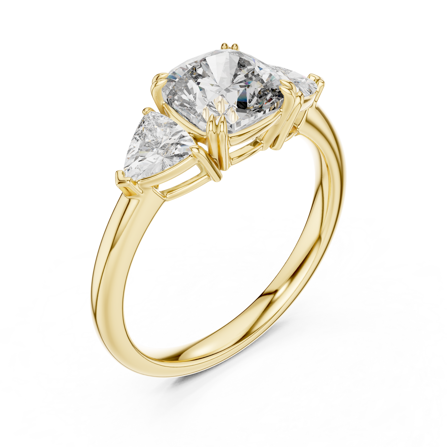 Maison Crafted Diamond Ring | Cushion Three Stone | An Icon Of Everlasting Desire