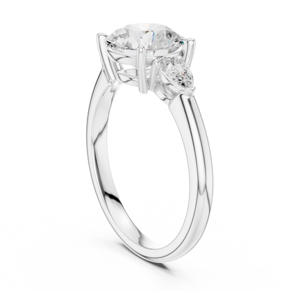 High End Bridal | Round Diamond Ring | Luxury Craftsmanship With Pure Sparkle