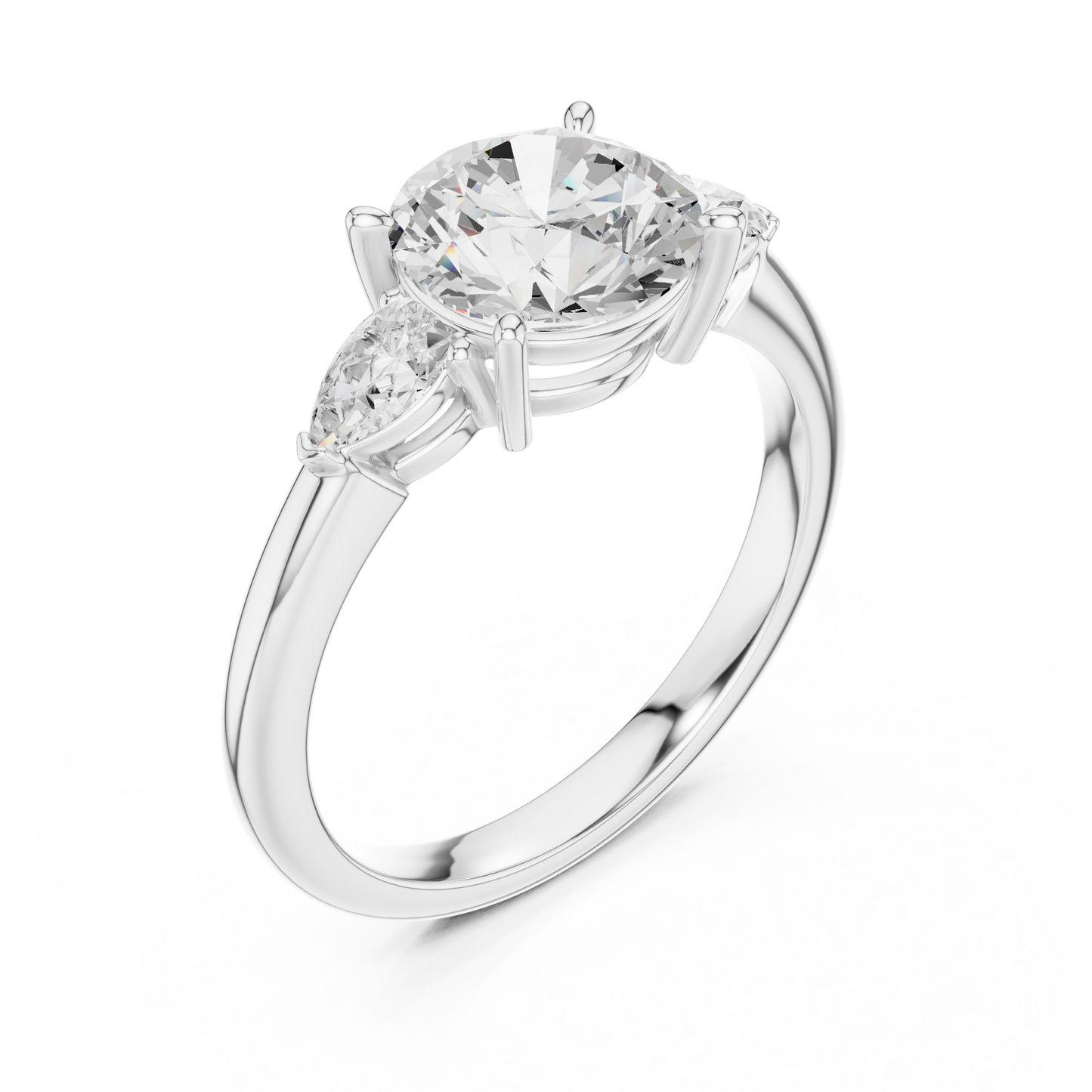High End Bridal | Round Diamond Ring | Luxury Craftsmanship With Pure Sparkle
