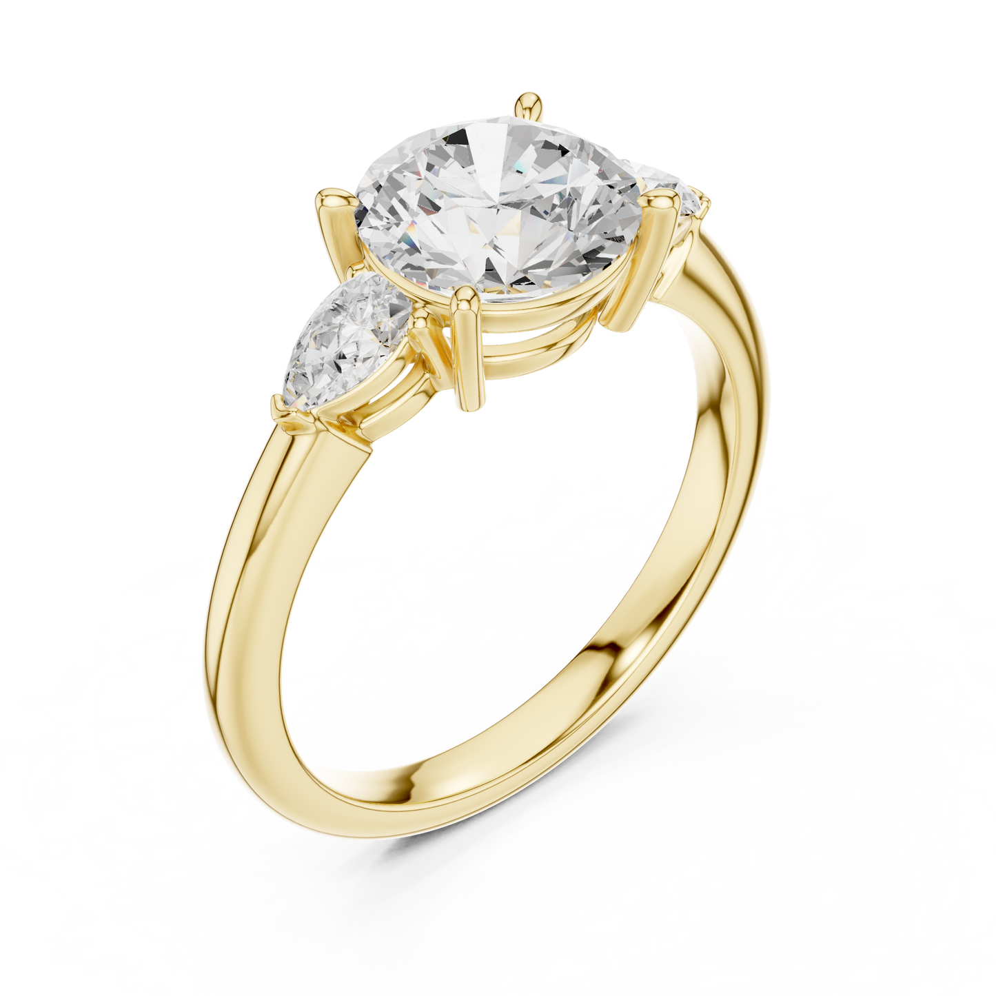 High End Bridal | Round Diamond Ring | Luxury Craftsmanship With Pure Sparkle