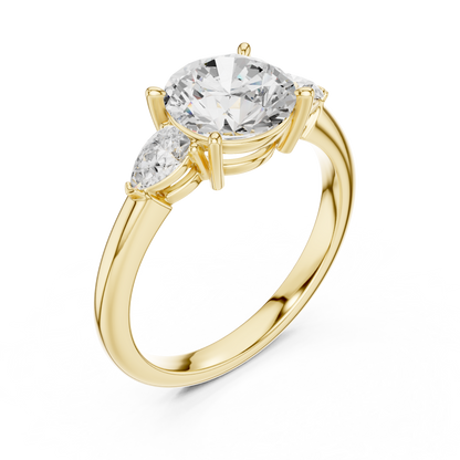 High End Bridal | Round Diamond Ring | Luxury Craftsmanship With Pure Sparkle