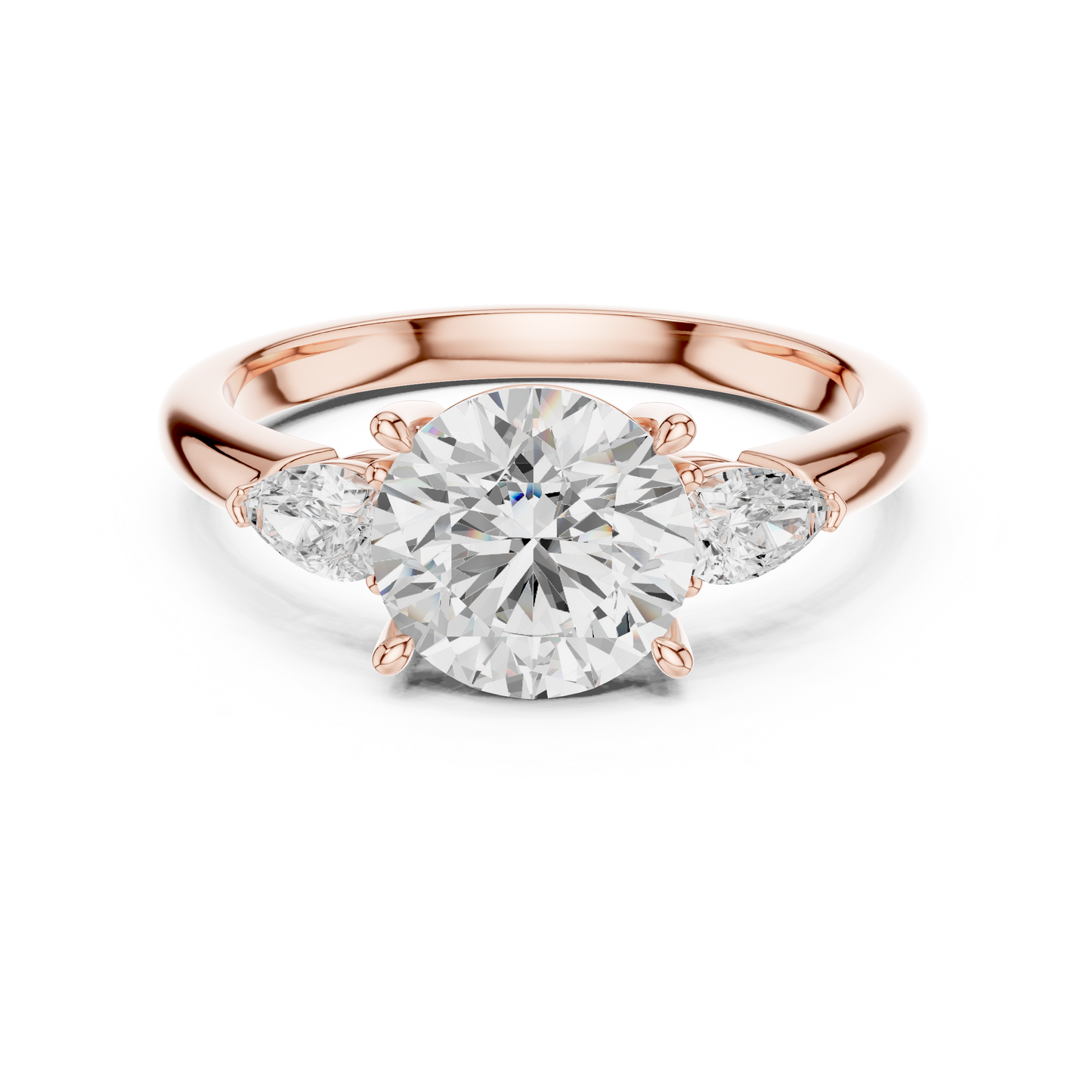 High End Bridal | Round Diamond Ring | Luxury Craftsmanship With Pure Sparkle
