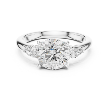 High End Bridal | Round Diamond Ring | Luxury Craftsmanship With Pure Sparkle