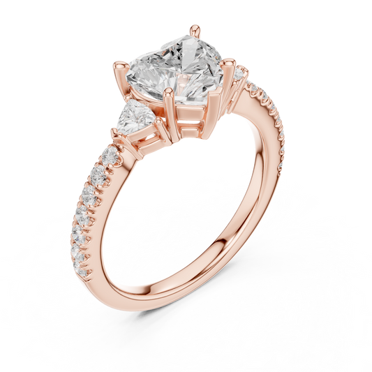 Haute Heart Diamond Ring | Couture Gold Brilliance | Where Forever Finds Form