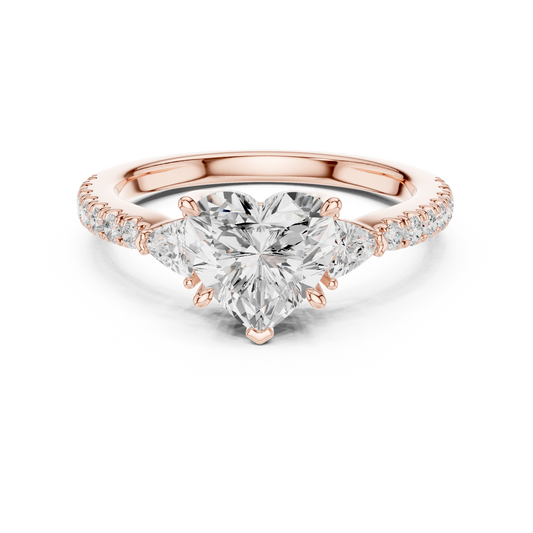Haute Heart Diamond Ring | Couture Gold Brilliance | Where Forever Finds Form