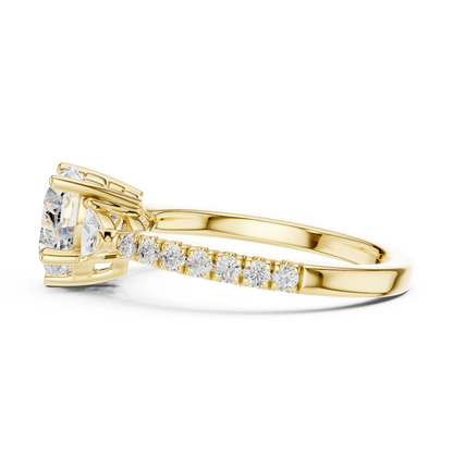 Haute Heart Diamond Ring | Couture Silver Gold Plated Brilliance | Where Forever Finds Form